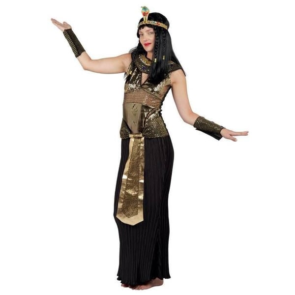 Kostym - LILLA CLOWN - Drottning av Egypten (Kleopatra) - Svart - L/XL - Polyester
