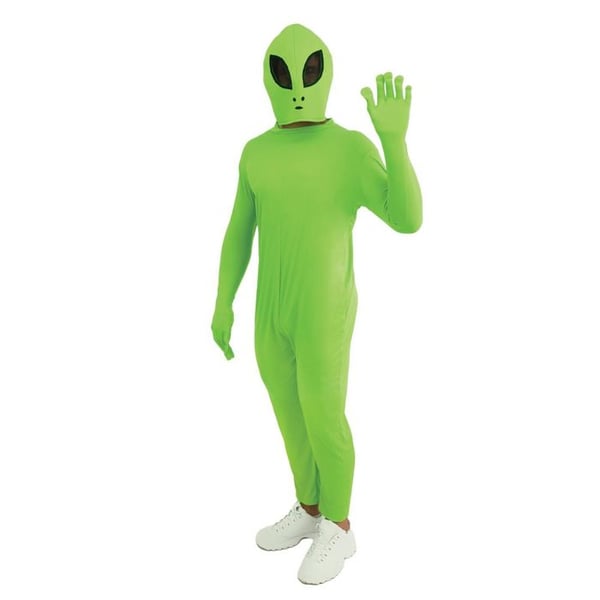 Vuxen utomjording kostym - PTIT CLOWN - PTIT CLOWN - Grön - Polyester - Lätt och bekväm