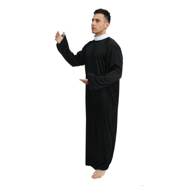 Kostym - LITEN CLOWN - Vuxenpräst - Svart - Polyester - Lätt och bekväm