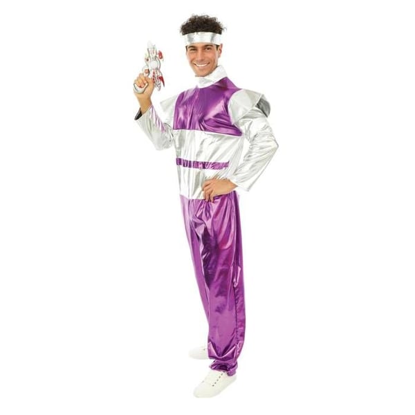 Futuristisk vuxendräkt - LILLA CLOWN - LILLA CLOWN - Lila - Polyester - Lätt och bekväm