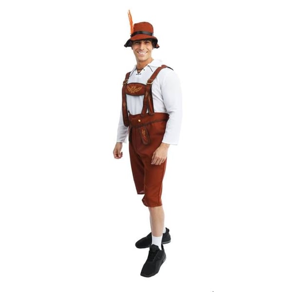 Kostym - LITEN CLOWN - Bavarisk Vuxen - Brun - Polyester - Lätt och bekväm