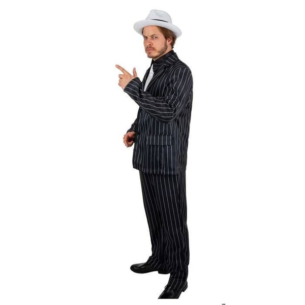 Kostym - LITEN CLOWN - Vuxen Gangster - Svart - Polyester - Vuxen (14-18 år)