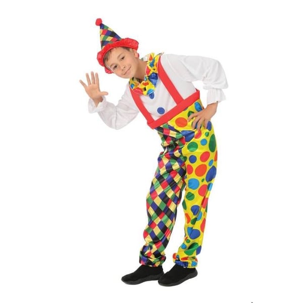 Barn Clownkostym - LILLA CLOWN - LILLA CLOWN - Flerfärgad - Polyester - Från 3 år