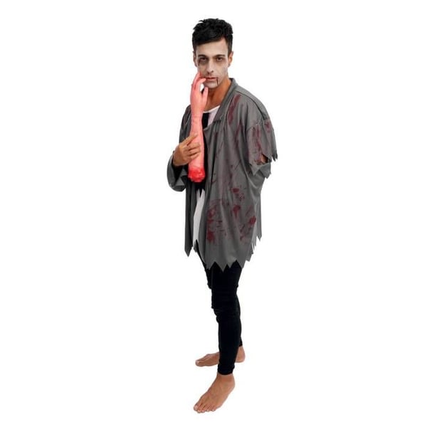 Zombieutklädnad vuxen - PTIT CLOWN - P'tit Clown - avbrutet arm - en storlek - lätt