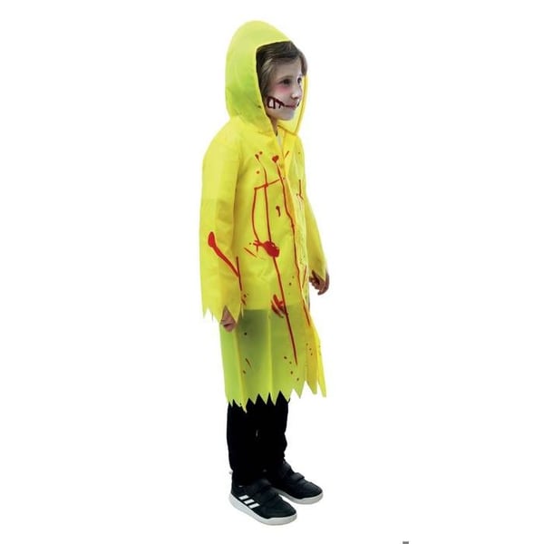 Kostym - LITEN CLOWN - Vattentät Dräkt av Blodig Mördare - Gul - Lätt - Bekväm