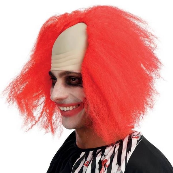 Peruk clown utan hår - LILLA CLOWN - LILLA CLOWN - Röd - Vuxen - Karneval/Halloween/Cosplay
