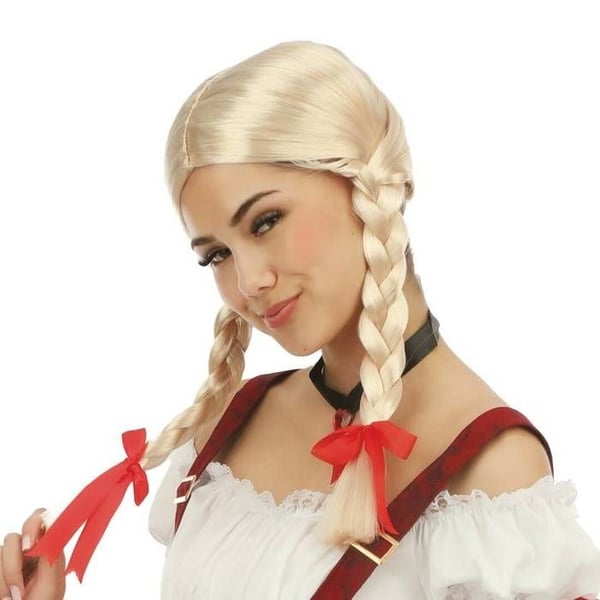 Perruque - LITEN CLOWN - LITEN CLOWN 23849 - Blond bavaroise - Vuxenstorlek unisex - Karnevalskostym