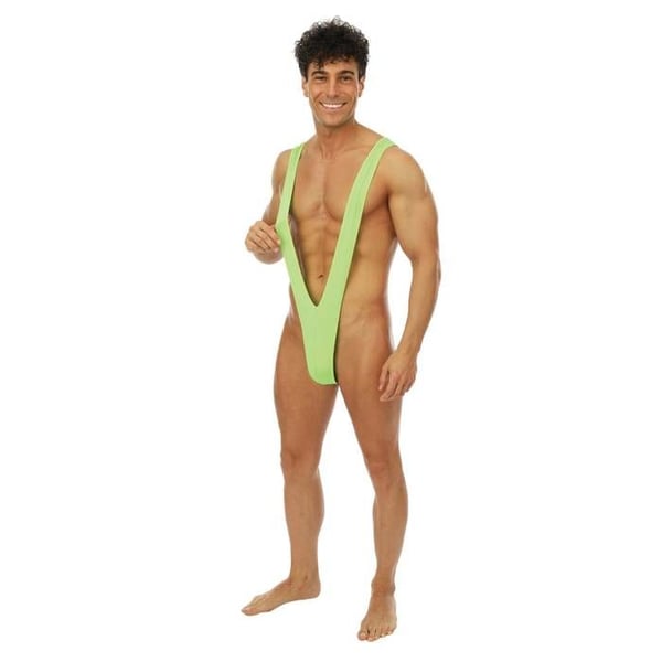 Mankini (kostym) - LITEN CLOWN - LITEN CLOWN - Grön - En storlek - Vuxen