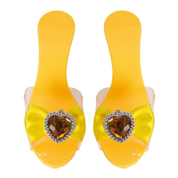 Prinsesskor - PTIT CLOWN - 24568 - Gul - Flicka - Glittrande hjärtprydnad