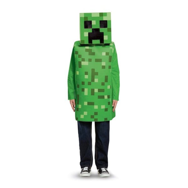 Luxuös creeper Minecraft-kostym barn