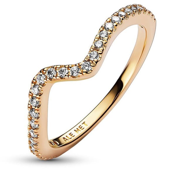 Ring Kvinna - PANDORA - 162539C01 - Guld - Zirkoniumoxid - Storlek 54