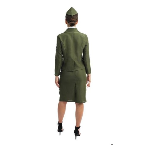 Kvinnlig kostym - LITEN CLOWN - Militär DDay - Grön - Polyester - Lätt och bekväm
