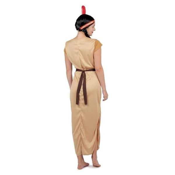 Kostym - LITEN CLOWN - Indisk Kvinna - Beige - L/XL - Polyester