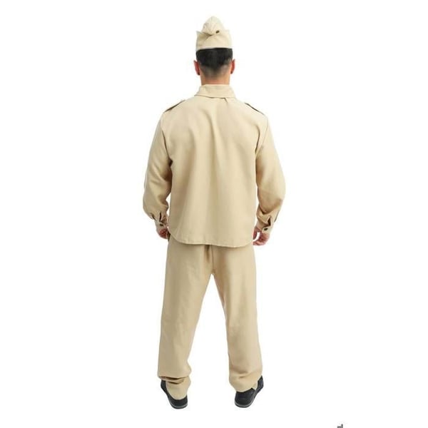 Kostym - LITEN CLOWN - Militär D-Day Man - Beige - Polyester - Komplett