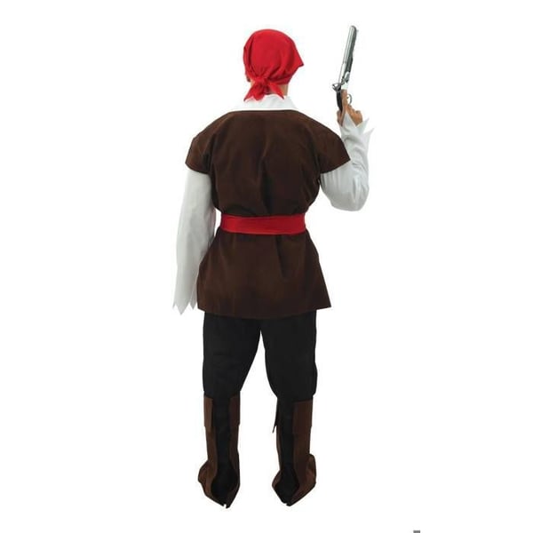 Piratskostym - PTIT CLOWN - Piratskostym för män - Brun - Vuxen 14+ - Lätt polyester