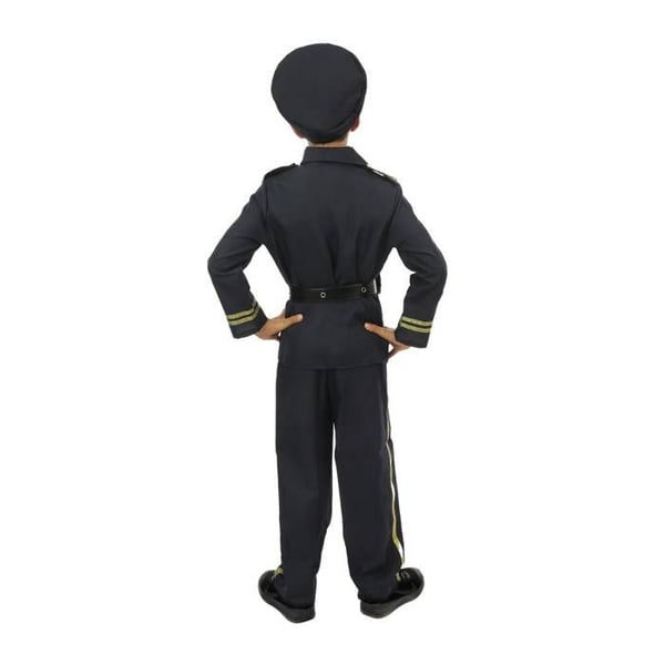 Barnpolisdräkt - PTIT CLOWN - Polisdräkt - Svart - Polyester - Från 3 år