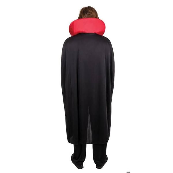 Kostym - LITEN CLOWN - Vuxen Vampyr - Röd - Polyester - Komplett (överdel, byxor, cape)