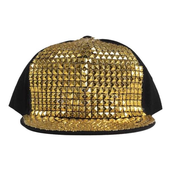 Bling-bling keps - PTIT CLOWN - PTIT CLOWN - 66639 - Glänsande guld - Vuxen unisex - Karnevalskostym
