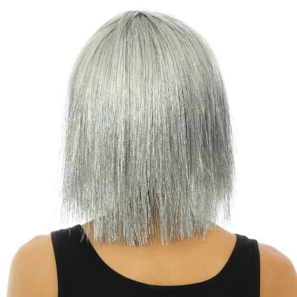 Disco peruk - LITEN CLOWN - 23985 - Silver - Syntetiskt hår - One size vuxen
