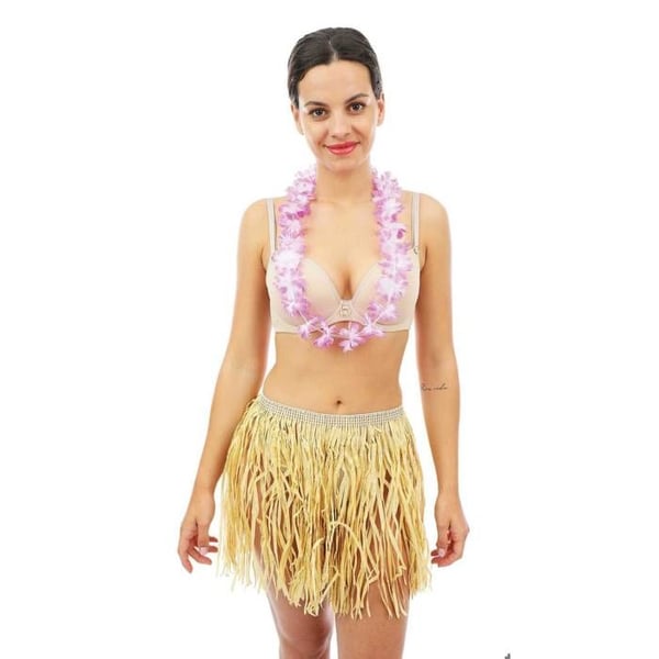 Hawaiiansk krans - fina blommor - slumpmässiga färger