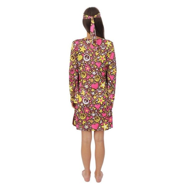 Hippiekostym - LILLA CLOWNEN - 24551 - Storlek L/XL - Kvinna - Karneval/Halloween