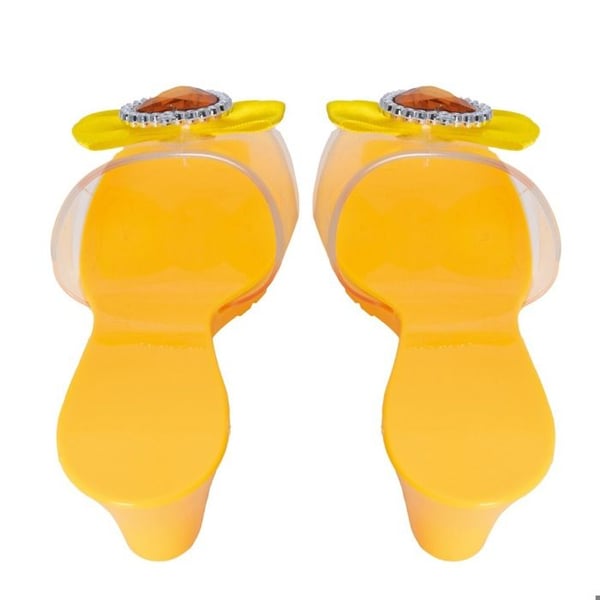 Prinsesskor - PTIT CLOWN - 24568 - Gul - Flicka - Glittrande hjärtprydnad