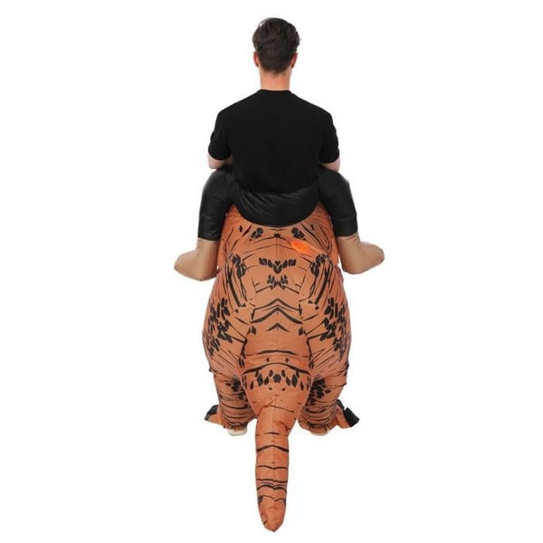 Uppblåsbar kostym - LILLA CLOWN - 24571 - Sittande dinosaurie - One size - Vuxen