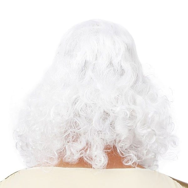 Peruk och skägg mytologisk gud - LITEN CLOWN - 24764 - Vit - Karneval/Halloween/Cosplay - Set med peruk och skägg