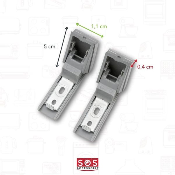Reparationskit handtag Inox Kylskåp Liebherr 9590124 9590178