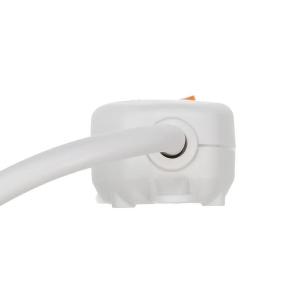 Perel 8-vägs multipelsockel 3500W 1,5 meter vit stift jordad
