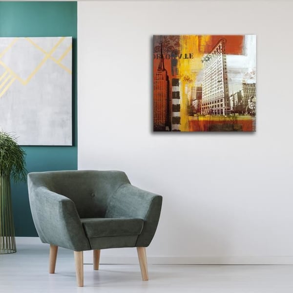 Legendarte - Målning, tryck på duk - Metropolitan Habitat cm. 90x90