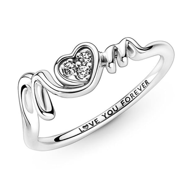Ring - PANDORA - 191149C01 - Silver 925 - Zirkoniumoxid - Storlek 54 (Ø 17,2 mm)