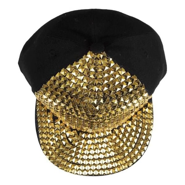 Bling-bling keps - PTIT CLOWN - PTIT CLOWN - 66639 - Glänsande guld - Vuxen unisex - Karnevalskostym
