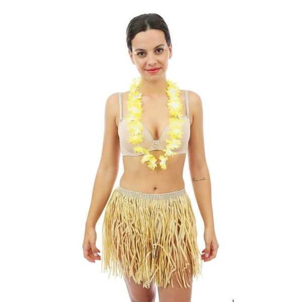 Hawaiiansk krans - fina blommor - slumpmässiga färger