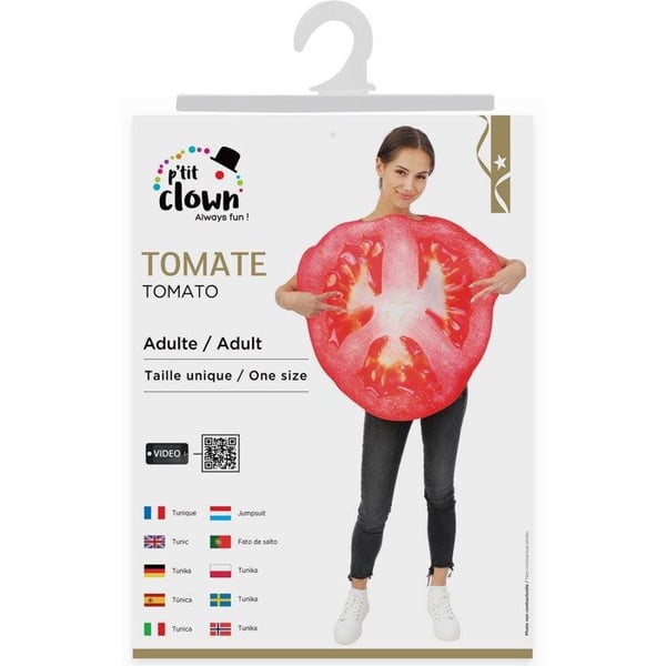 Kostym - LITEN CLOWN - LITEN CLOWN - One size - Vuxen - Röd