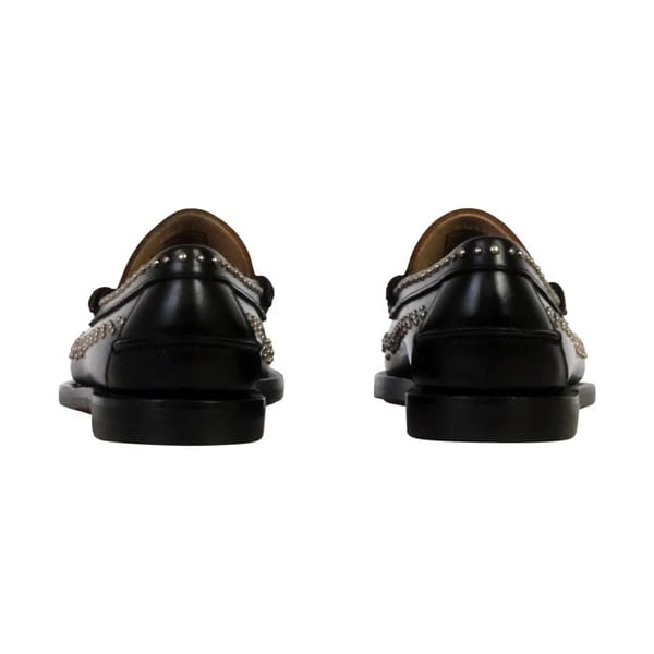 Sebago Docksides Derbie Cuir Dan Studs Kvinna - Svart