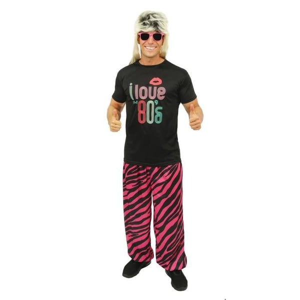 80-talsdräkt - LITEN CLOWN - LITEN CLOWN - Svart - T-shirt & byxor - Lätt polyester