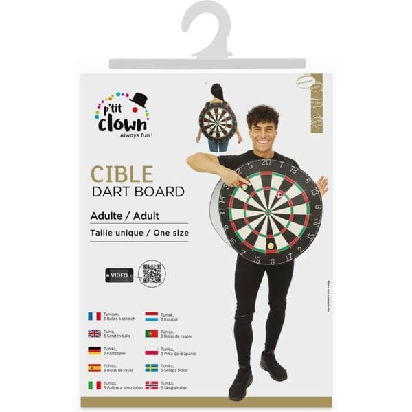 Kostym - LITEN CLOWN - LITEN CLOWN - Svart - One size - Tunika med 3 bollar