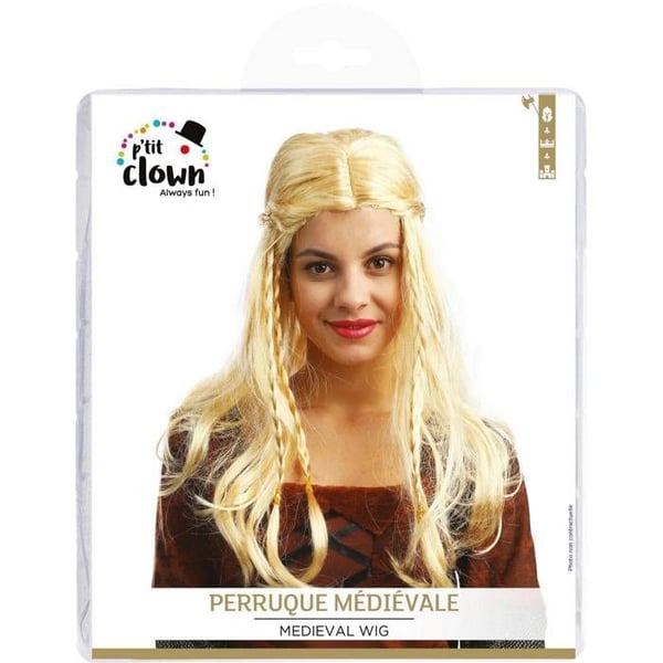 Peruk - LITEN CLOWN - 23292 - Blond - Vuxen mix - Karneval/Halloween/Cosplay