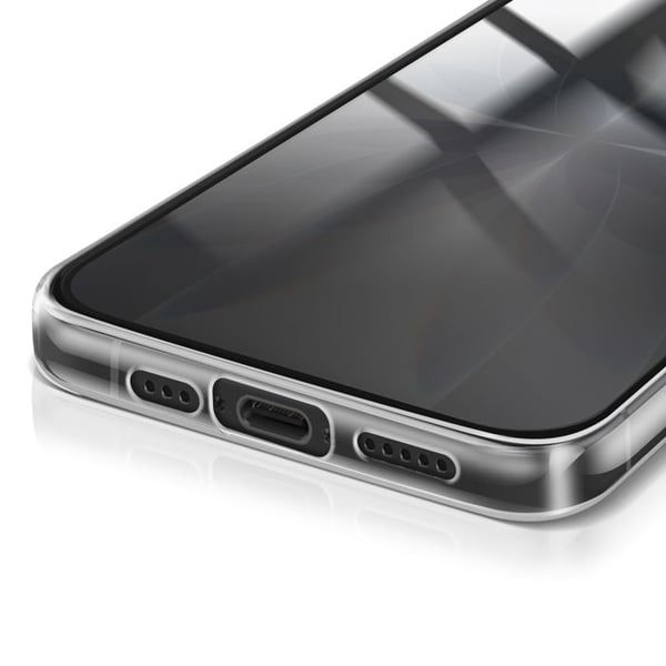 Fodral för iPhone 17 - TACTICAL - Transparent - Silikongel - Ultra-Tunn - Qi-kompatibel