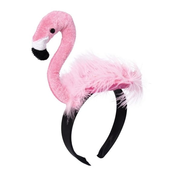 Hårband - LILLA CLOWN - 24348 - Flamingo - Med fjädrar - Karneval, Halloween