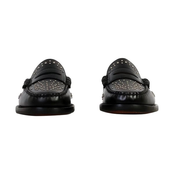 Sebago Docksides Derbie Cuir Dan Studs Kvinna - Svart