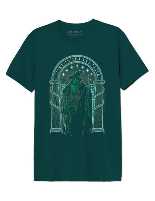 T-shirt - HERRARNAS RINGAR - Tala vän och gå in - Grön - 100% bomull - Korta ärmar