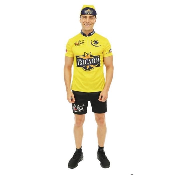 Cykeldräkt - LITEN CLOWN - LITEN CLOWN - Gul - T-shirt, shorts, keps - Lätt polyester