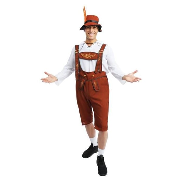 Bavarsk kostym för vuxna - PTIT CLOWN - PTIT CLOWN - Brun - Lätt och bekväm - Polyester