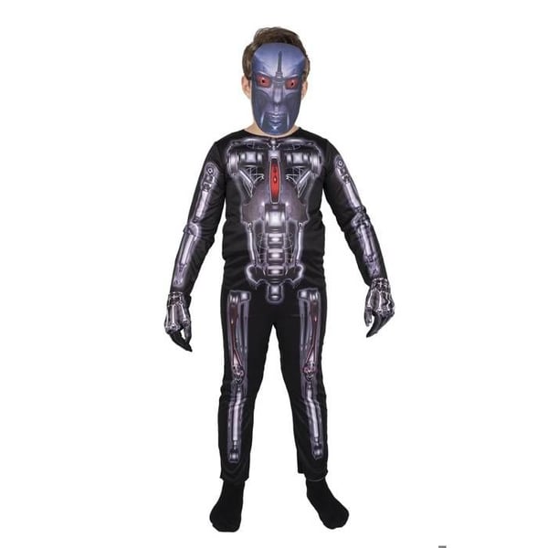 Barnens Halloweenkostym - LITEN CLOWN - Skelettrobot - Lätt - Bekväm - Polyester