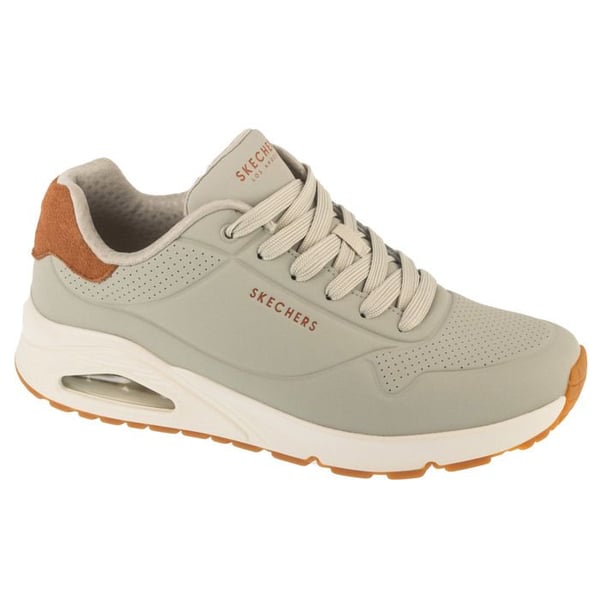 Skor - SKECHERS - Uno Suited On Air - Beige - Tyg - Air-Cooled Memory Foam