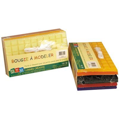 Modellerlera - GRAINE CRÉATIVE - 1300g - 6 klara färger - 6 tabletter - 3 meter snöre