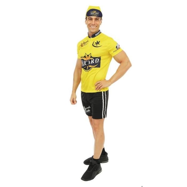Cykeldräkt - LITEN CLOWN - LITEN CLOWN - Gul - T-shirt, shorts, keps - Lätt polyester