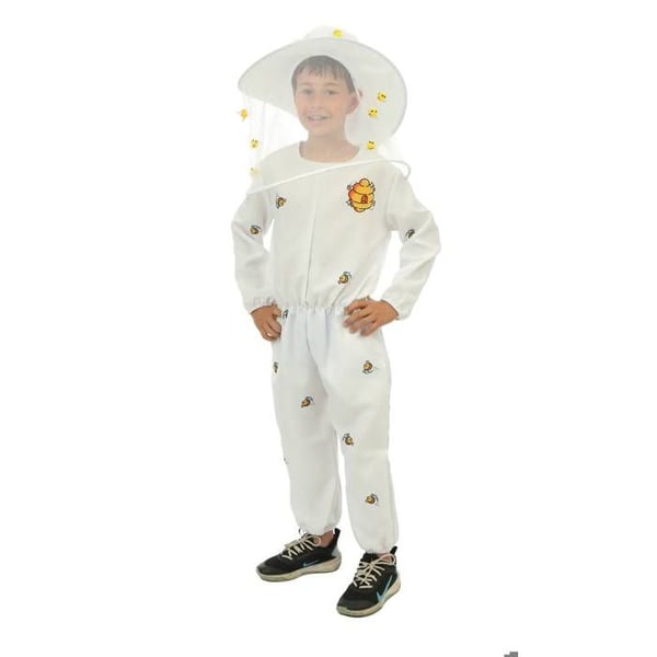 Kostym - LITEN CLOWN - Barnkostym Biodlare - Vit - Polyester - Lätt och bekväm